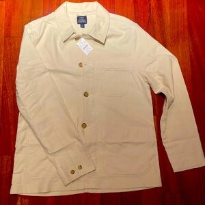 NWT J Crew Twill Chore Jacket Cream size M